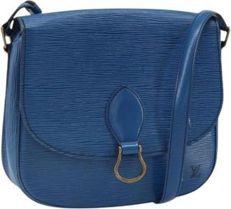 Louis Vuitton Pre-owned Vintage Cross Body Bag - Dames - Vintage Schoudertas - Blauw - ONE Size - Leer - Vintage