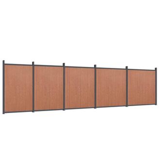 Berkfield Home Fence Panel Brown 872x186 cm WPC