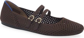 Rothy's The Double Buckle Many Jane in Chocolate Mesh at Nordstrom, Size 10.5