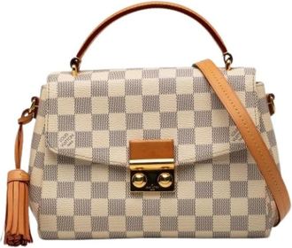 Louis Vuitton Pre-owned Croisette - Dames - Vintage Handtas - Wit - ONE Size - Leer - Vintage