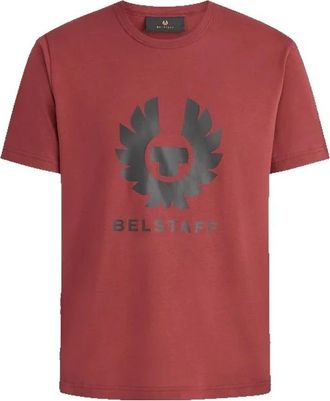 Belstaff Phoenix Grafisch T-Shirt in Lava Rood - Heren - T-shirts - Rood - 2XL - Katoen - Tops