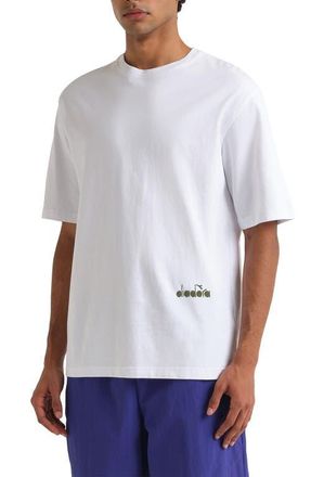 Diadora Legacy II Embroidered Cotton Graphic T-Shirt in Optical White at Nordstrom, Size Xx-Large