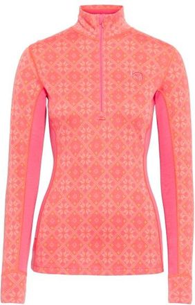 Kari Traa Rose Half-Zip Merinounterw&auml;sche f&uuml;r Damen | rot