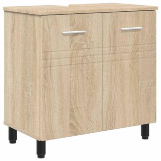 vidaXL Unidad De Tocador De Ba&ntilde;o Roble Sonoma 60 X 35 X 60 Cm Vidaxl