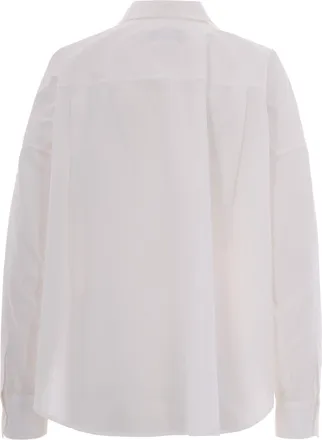 Max Mara Womens Oversized Cotton Shirt Optical White