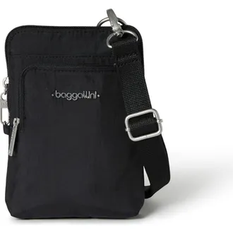 Baggallini Securtex Anti-Theft Activity Small Crossbody Bag in Black at Nordstrom