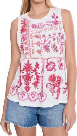 Johnny Was Azova Swing Tank In White