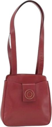 Celine Pre-owned Shoulder Bags, female, Red, Size: ONE SIZE Pre-owned Circle logo Shoulder Bag