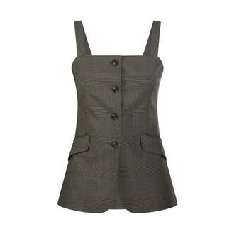 Max Mara Bacca Top - female - Max Mara - Sleeveless Tops - Green - 2XS - Tops