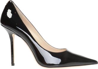 Jimmy Choo London Love 100 Pwj-Black Pumps - Dames - Pumps - Zwart - 38 1/2 EU - Leer - Schoenen