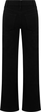 Frame Denim Womens Jeans Straight Black Cotton Straight-Leg