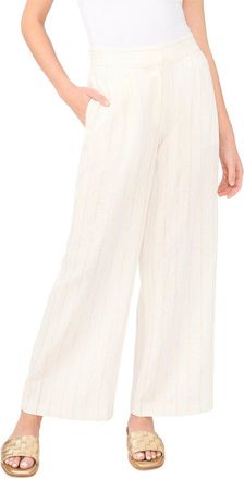 Vince Camuto Pleat Front Linen-Blend Pant