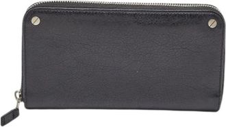 Balenciaga Pre-owned Vintage Portemonnee - Dames - Vintage Accessoires - Zwart - ONE Size - Leer - Vintage