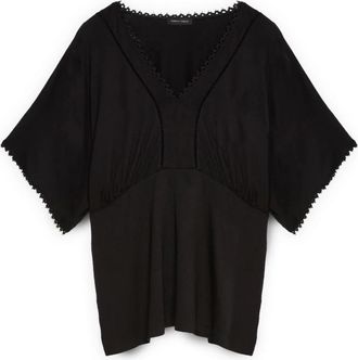 Fiorella Rubino T-Shirts - Dames - Blouses - Zwart - L - Overhemden