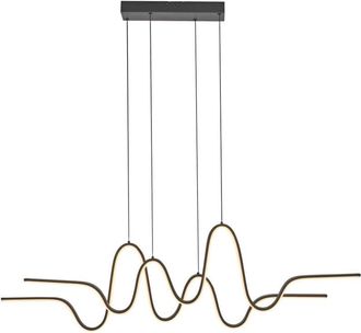 Paul Neuhaus Paul Neuhaus Altitude Lámpara de techo colgante de barra negra, 1 LED de 59 W, 3000 K, regulable