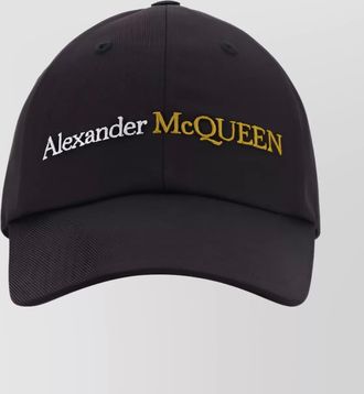 Alexander McQueen cotton logo baseball cap
