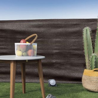 Nortene Rollo Malla Ocultaci&oacute;n Recynet 120 G/m2 Marr&oacute;n 3x50 M