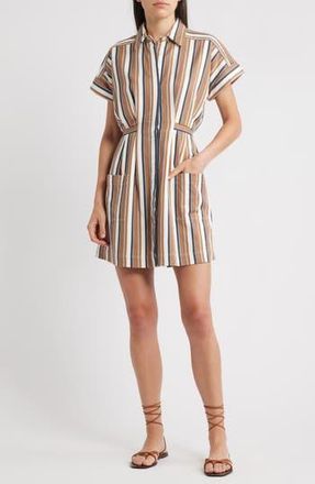 Cleobella Sable Stripe Shirtdress in Giatta Stripe at Nordstrom Rack, Size Large
