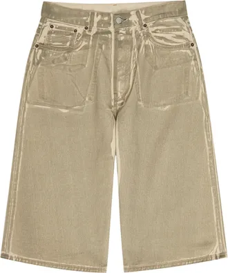 Acne Studios Two-tone Denim Shorts - Beige - 34 (W34 / L)