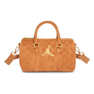 Nike Jordan Suede Monogram Mini Duffel 3L Cognac IQ5743-299