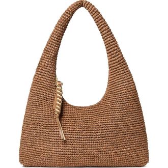 Loeffler Randall Willow Woven Raffia Hobo Bag in Brown at Nordstrom