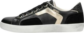 Liu Jo Miley C 01 Sneaker - Dames - Sneakers - Zwart - 36 EU - Leer - Schoenen