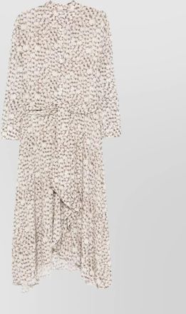 Isabel Marant floral long sleeve shirt dress with belt
