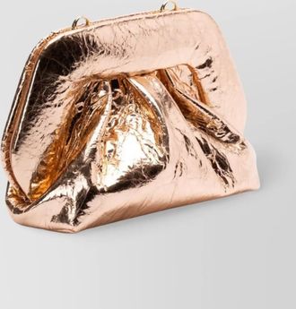 Themoirè pineapple fabric clutch bag