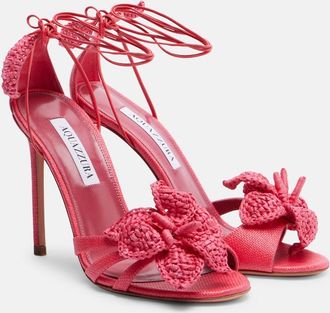 Aquazzura Calypso raffia sandals