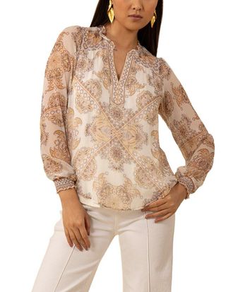 Hale Bob Silk Renata Blouse