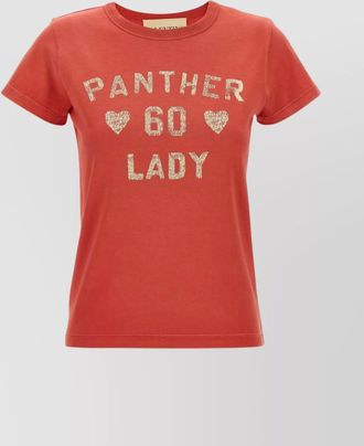 Valentino Garavani panther lady graphic print crew neck t-shirt