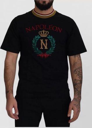 Dolce & Gabbana cotton embroidered crewneck t-shirt