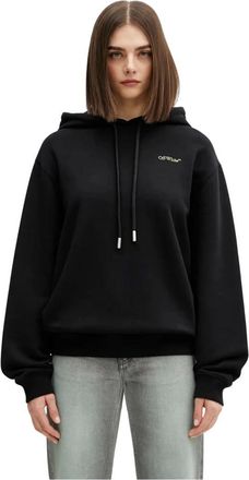 Off-white Sudadera con Capucha Arrow Leaves - Sweatshirts & Hoodies - Mujer - Negro - S