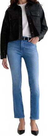AG - Adriano Goldschmied Mari Mid Rise Slim Straight Jeans In Minimalist