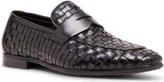 Steve Madden Playa Woven Penny Loafer in Black at Nordstrom Rack, Size 12