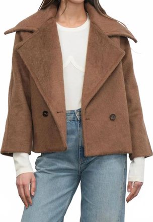 Greylin Iva Short Coat In Chestnut