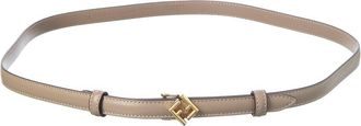 Fendi Fendi Ff Logo Leather Buckle Belt