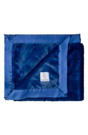 Little Giraffe Luxe Baby Blanket in Denim at Nordstrom