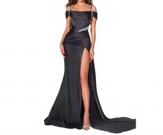 Portia & Scarlett Off Shoulder Dress In Black