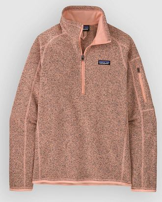 Patagonia Better Sweater 1/4 Half-Zip Fleece Pullover pink