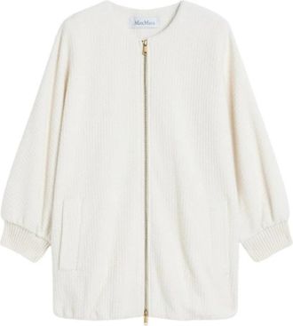 Max Mara Cirino Jacket - Dames - Zomerjassen - Wit - S - Wol - Jassen