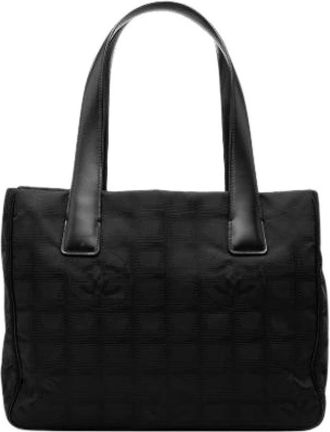 Chanel Pre-owned Nylon Tote Bag - Dames - Vintage Shopper - Zwart - ONE Size - Nylon - Vintage