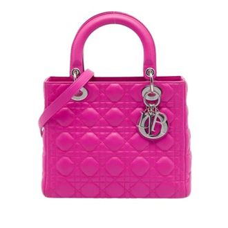 Dior Pre-owned Lady Dior - Dames - Vintage Handtas - Roze - ONE Size - Leer - Vintage