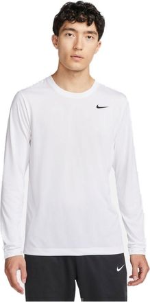 Nike Dri-FIT Logo Long-Sleeves Tee White DX0994-100