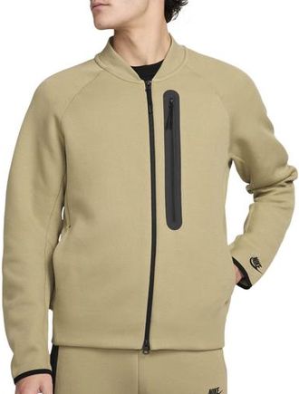 Nike Mens Tech Fleece Bomber Jacket - Black/Neutral Olive Size 3XLT