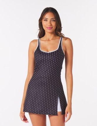 Glyder Sculpt Dress in Black/white Polka Dot at Nordstrom, Size X-Small