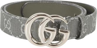 Gucci Belts, female, Green, 85 CM, GG Marmont Thin Belt