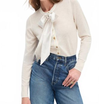Favorite Daughter Take A Bow Cardigan In Ivory