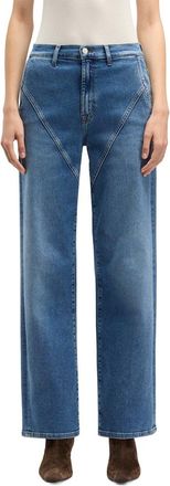 7 For All Mankind Stovepipe Oceanstone Straight Leg Jean