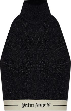 Palm Angels Top con scollo allamericana - Nero